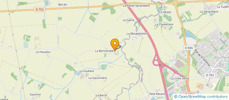 localisation de l'entreprise LA GRIVIERE à VIEILLEVIGNE