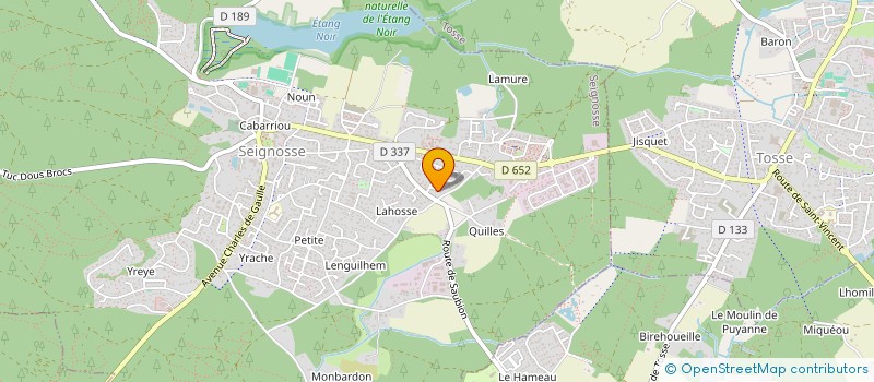 localisation de l'entreprise LA GROHE  SEIGNOSSE