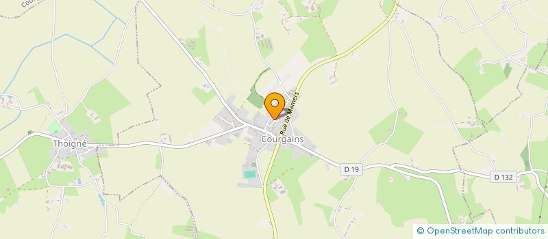 localisation de l'entreprise LA GROIE  COURGAINS