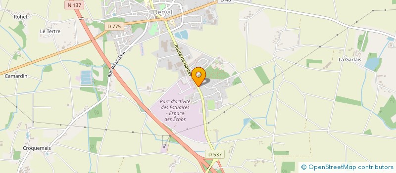 localisation de l'entreprise LA GROLE  DERVAL