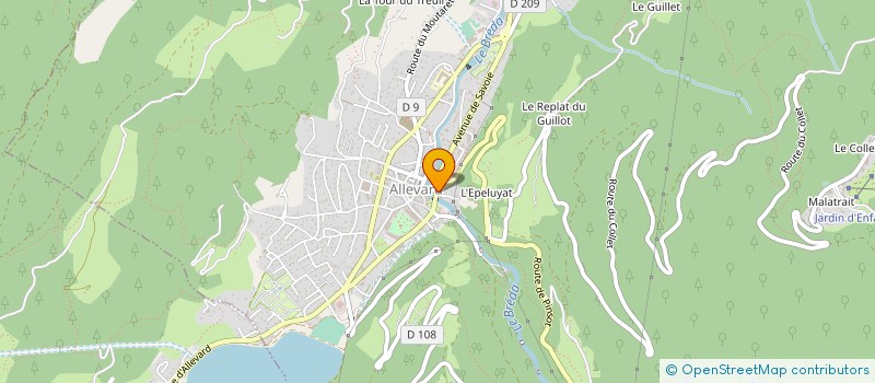 localisation de l'entreprise LA GROLLE II  ALLEVARD