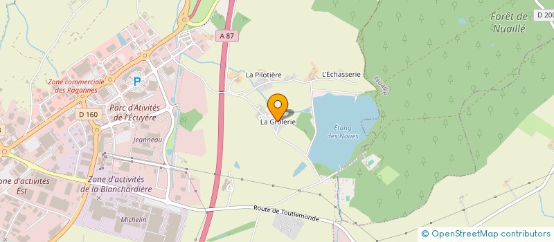 localisation de l'entreprise LA GROLLERIE à CHOLET