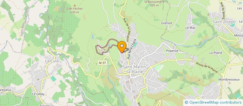 localisation de l'entreprise LA GROOVY TEAM  SAINT-MARTIN-LA-PLAINE