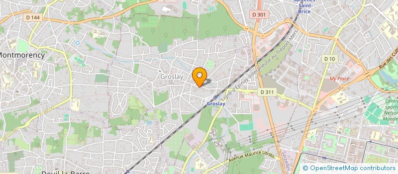 localisation de l'entreprise LA GROSLAYSIENNE DE PLOMBERIE à GROSLAY