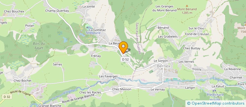 localisation de l'entreprise LA GROSSE BAILLE  SAINT-PAUL-EN-CHABLAIS