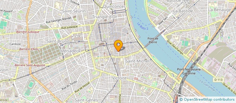 localisation de l'entreprise LA GROSSE CLOCHE  BORDEAUX