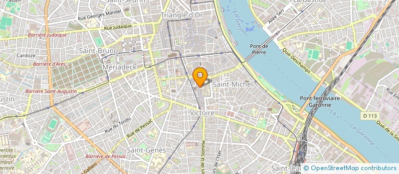 localisation de l'entreprise LA GROSSE CONTREBASSE à BORDEAUX