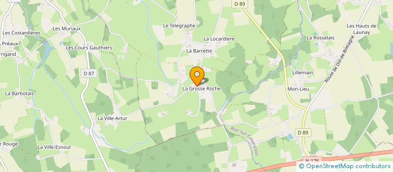 localisation de l'entreprise LA GROSSE ROCHE  SAINT-MARCAN