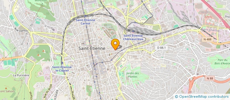 localisation de l'entreprise LA GROTTA AZZURA à SAINT-ETIENNE
