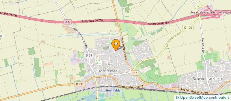 localisation de l'entreprise LA GROTTE  HOCHFELDEN