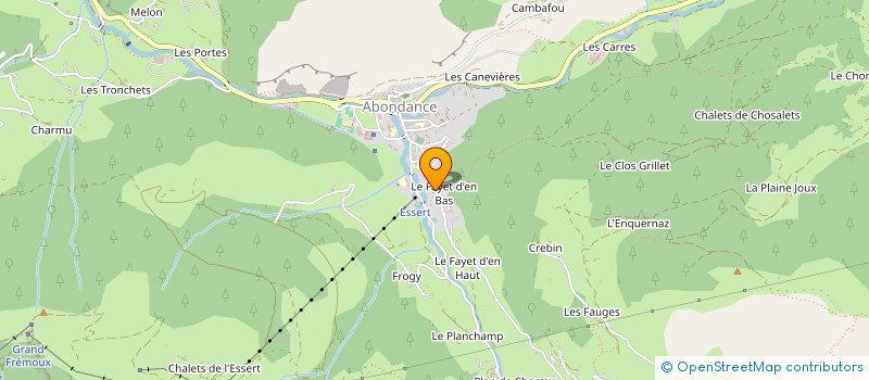 localisation de l'entreprise LA GROTTE  ABONDANCE