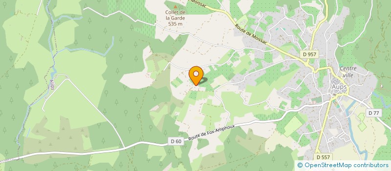 localisation de l'entreprise LA GROTTE  AUPS