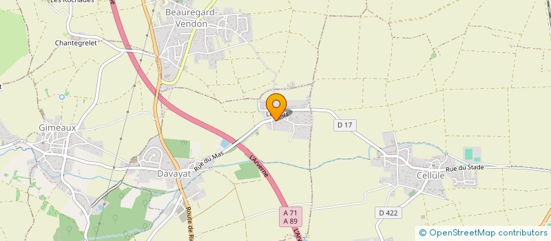 localisation de l'entreprise LA GROTTE  RIOM