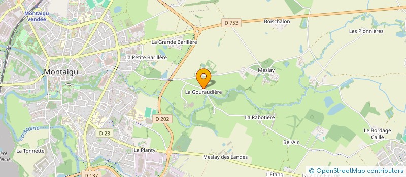 localisation de l'entreprise LA GROTTE à MONTAIGU-VENDEE
