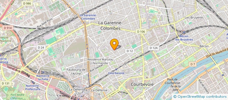 localisation de l'entreprise LA GROTTE A MANA à COURBEVOIE