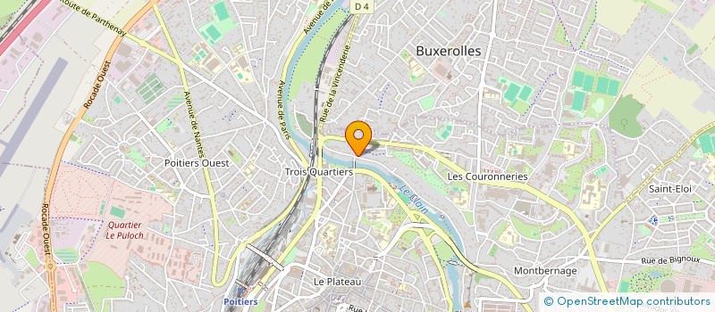 localisation de l'entreprise LA GROTTE A PINEAU à POITIERS