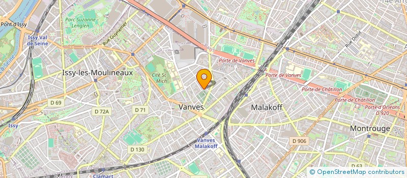 localisation de l'entreprise LA GROTTE AUX FOUS à VANVES