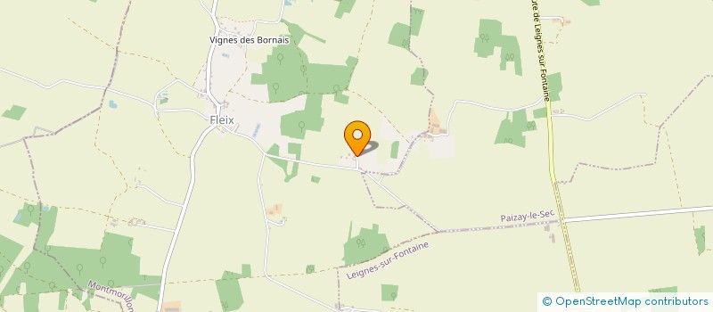 localisation de l'entreprise LA GROTTE DE GIOUX  FLEIX