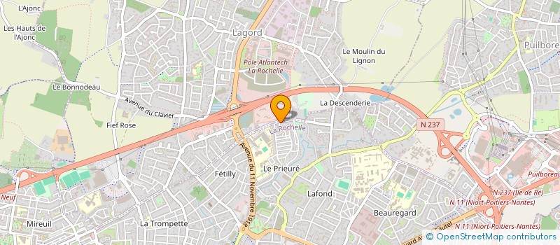 localisation de l'entreprise LA GRUE  LA ROCHELLE