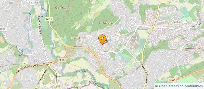 localisation de l'entreprise LA GRUE BLANCHE DEPLOIES SES AILES  CLAPIERS