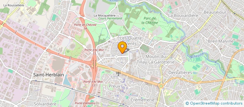 localisation de l'entreprise LA GRUE D ARGENT à SAINT-HERBLAIN