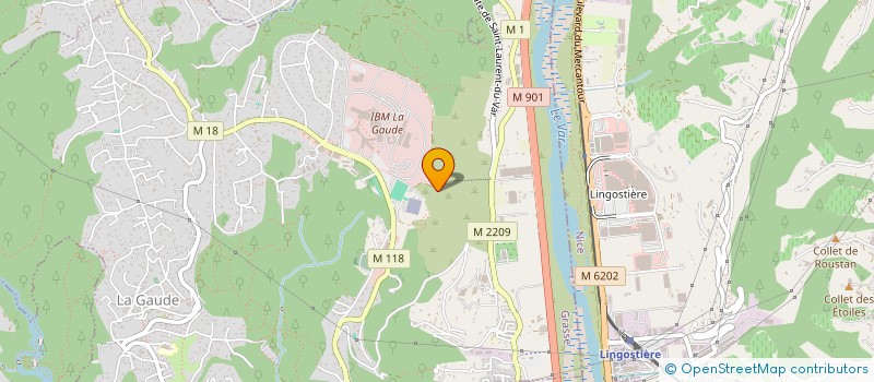 localisation de l'entreprise LA GRUPPIA  LA GAUDE