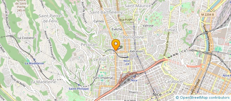 localisation de l'entreprise LA GRUPPIA à NICE