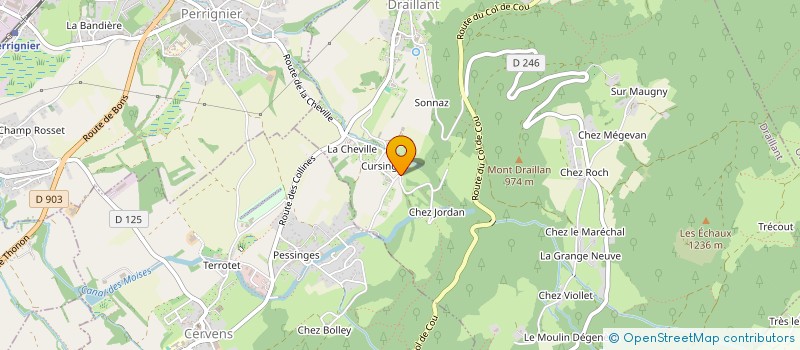 localisation de l'entreprise LA GS  DRAILLANT