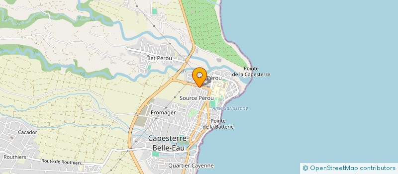 localisation de l'entreprise LA GUADELOUPEENNE DE TRAVAUX à CAPESTERRE-BELLE-EAU