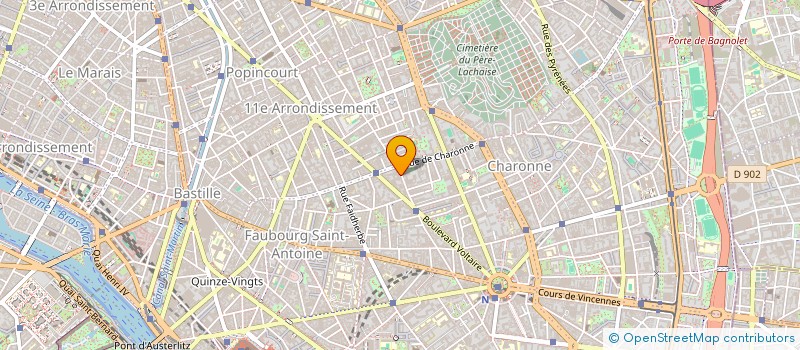 localisation de l'entreprise LA GUAGUA  PARIS