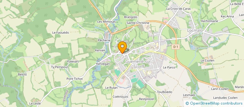 localisation de l'entreprise LA GUEMENOISE à GUEMENE-SUR-SCORFF