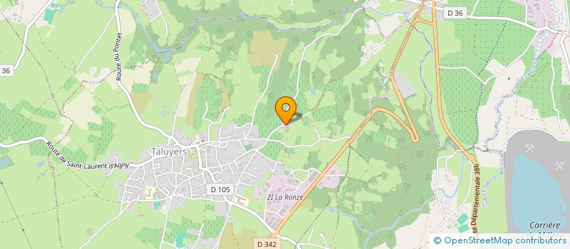 localisation de l'entreprise LA GUEPE-GUERIDON à TALUYERS