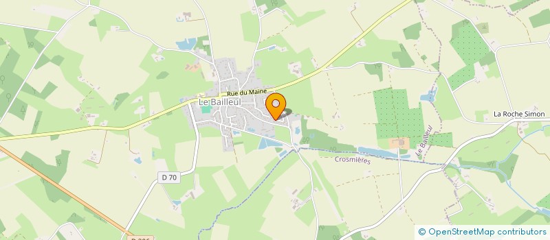 localisation de l'entreprise LA GUERANDE  LE BAILLEUL