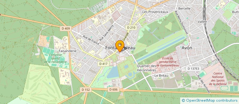 localisation de l'entreprise LA GUERINIERE à FONTAINEBLEAU