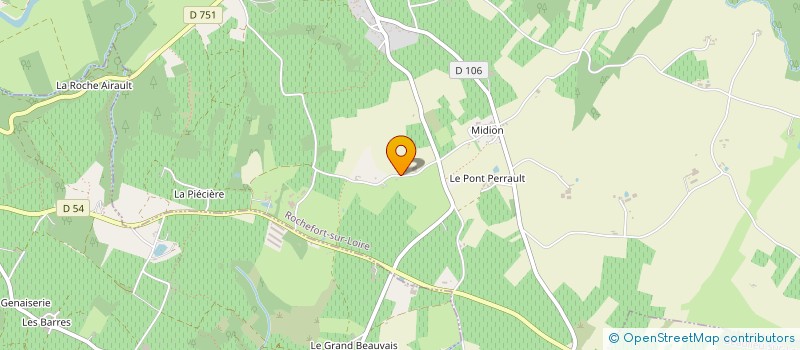 localisation de l'entreprise LA GUERINIERE à ROCHEFORT-SUR-LOIRE