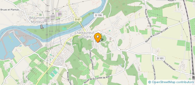 localisation de l'entreprise LA GUERINIERE  CHATEAUNEUF-SUR-ISERE