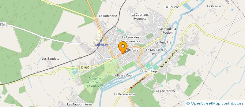 localisation de l'entreprise LA GUEROUEE DE GATINES à VALENCAY