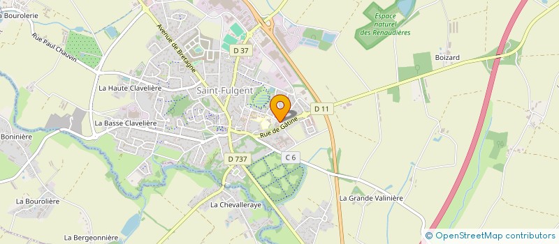 localisation de l'entreprise LA GUEROUEE DU BOCAGE  SAINT-FULGENT