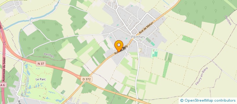 localisation de l'entreprise LA GUERRE DES BOUFFONS  PERTHES