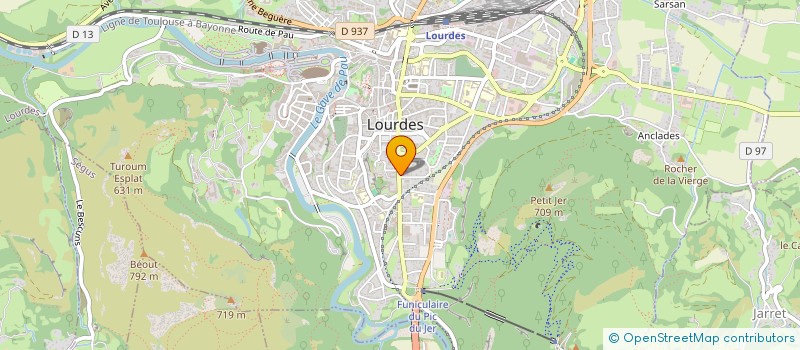localisation de l'entreprise LA GUEUZE à LOURDES