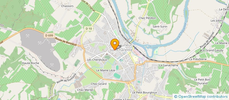 localisation de l'entreprise LA GUI à CHATEAUNEUF-SUR-CHARENTE