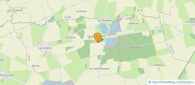 localisation de l'entreprise LA GUIBOURGERE  TEILLE