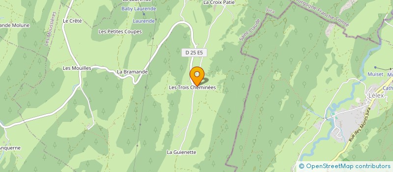 localisation de l'entreprise LA GUIENETTE  BELLECOMBE