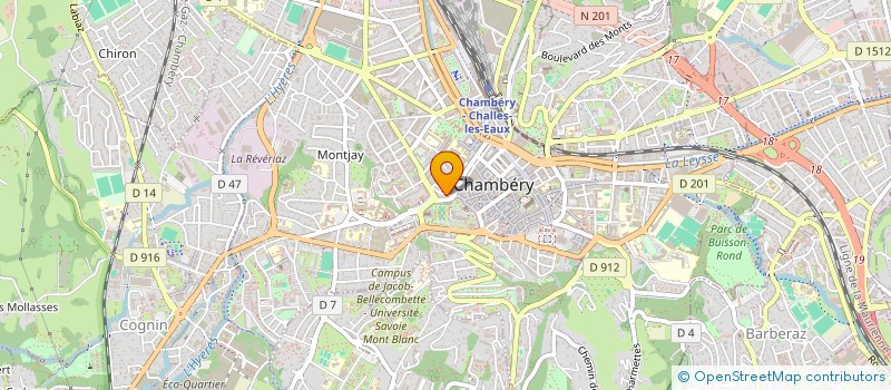 localisation de l'entreprise LA GUILDE  CHAMBERY