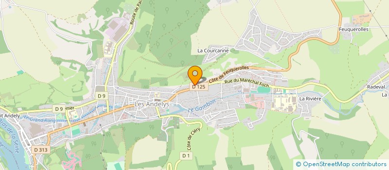 localisation de l'entreprise LA GUILDE D'EUREKADIA  LES ANDELYS