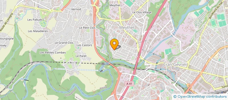 localisation de l'entreprise LA GUILDE DE L'EUVRINE à ANNECY