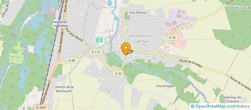 localisation de l'entreprise LA GUILDE DES ARTISANS D'ART  FERRIERES-EN-GATINAIS