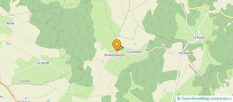 localisation de l'entreprise LA GUILDE DES BATISSEURS DE L'IMAGINAIRE  SAINT-BEAUZIRE