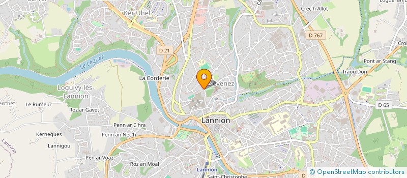 localisation de l'entreprise LA GUILDE DES MERCENAIRES  LANNION