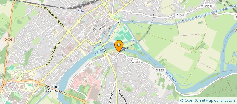 localisation de l'entreprise LA GUILDE DES METIERS DE LA CHAUX à DOLE